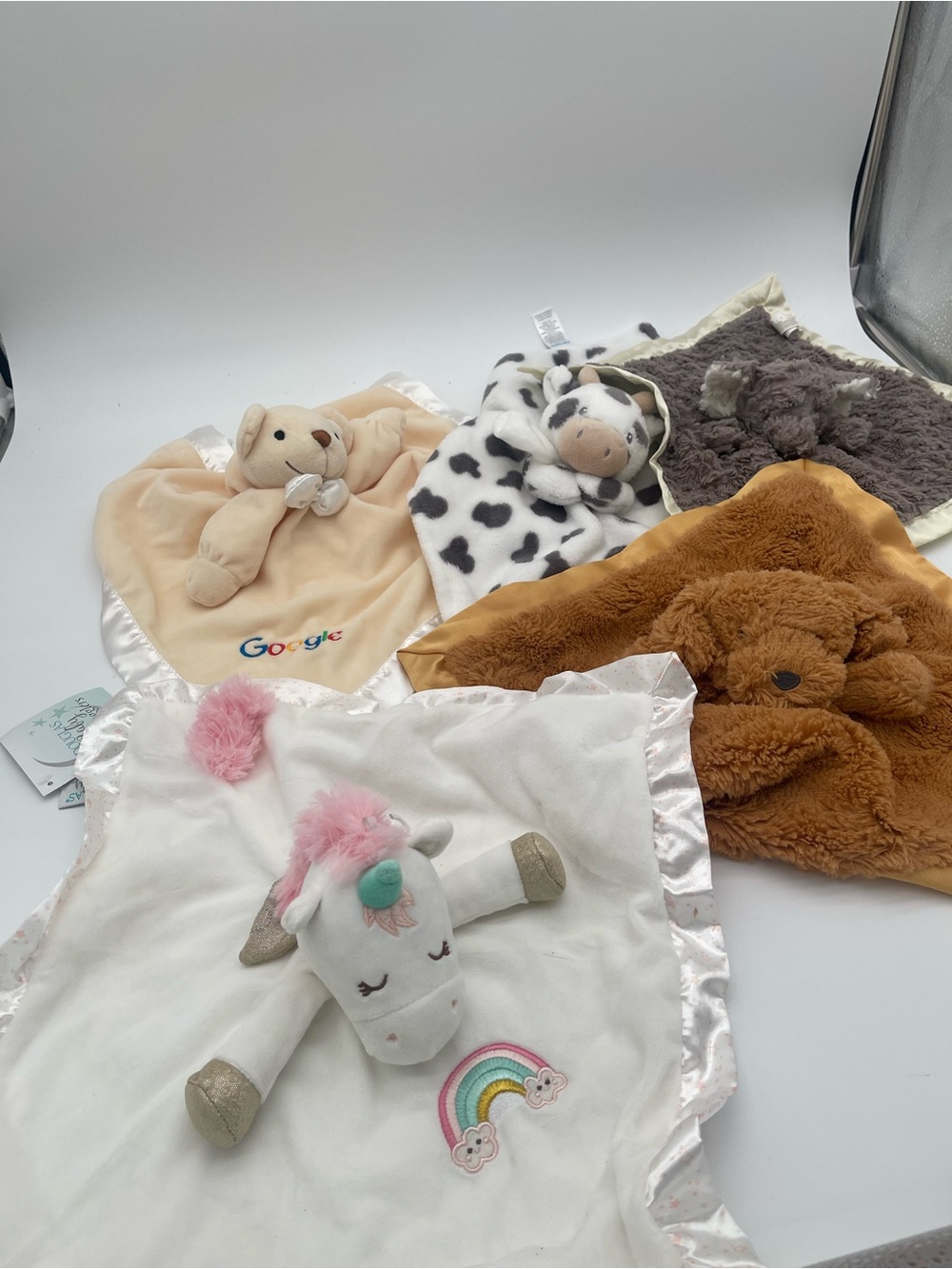Douglas Baby Unicorn Carters Mary Meyer Security Lovey Blanket Plush Lot Of 5